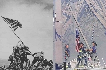 Raising the flag at Ground Zero